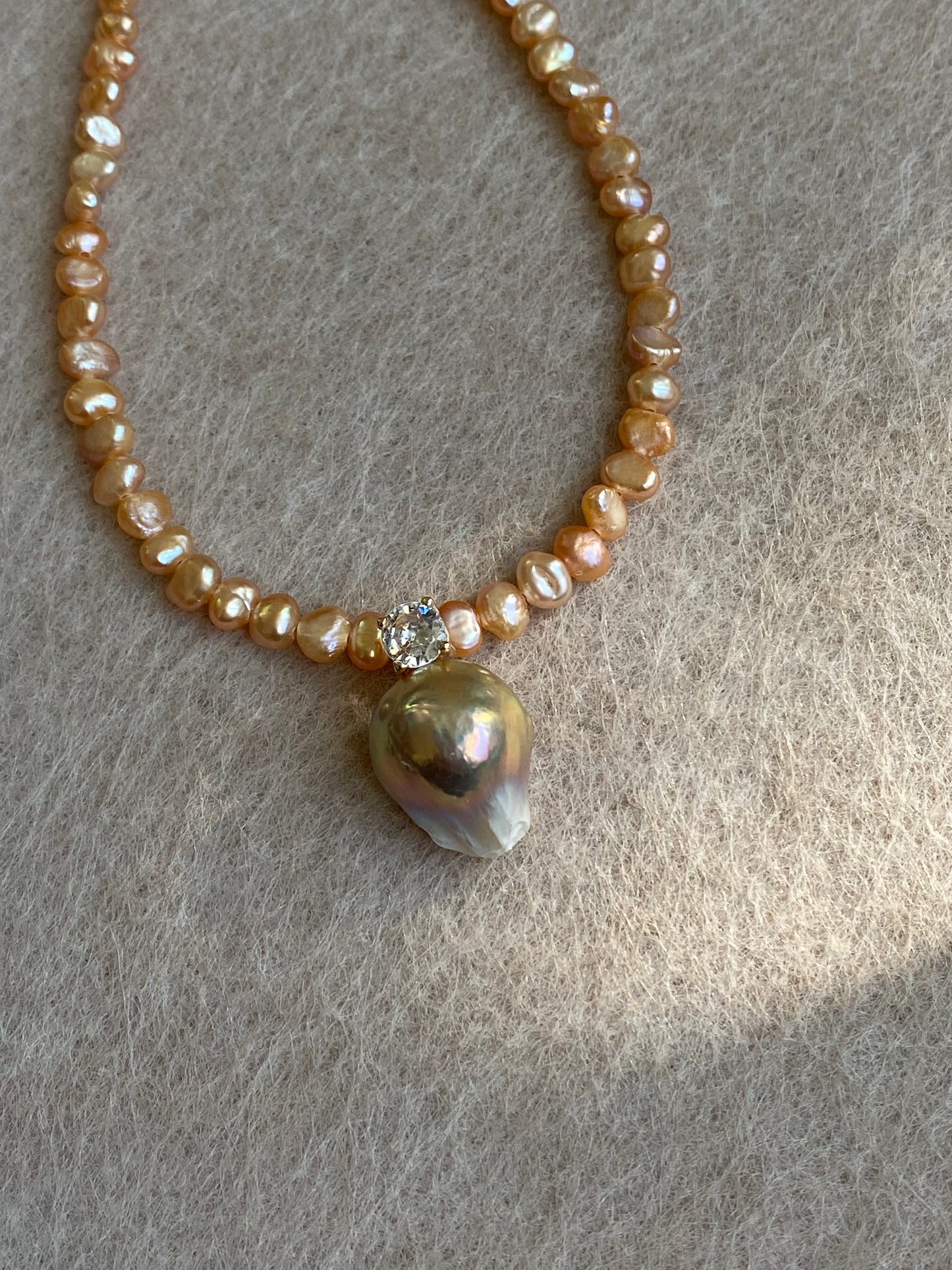 Elegant Dainty Natural freshwater baroque pearl pendant necklace custom made pendant choker necklace birthday gift for her anniversary gift