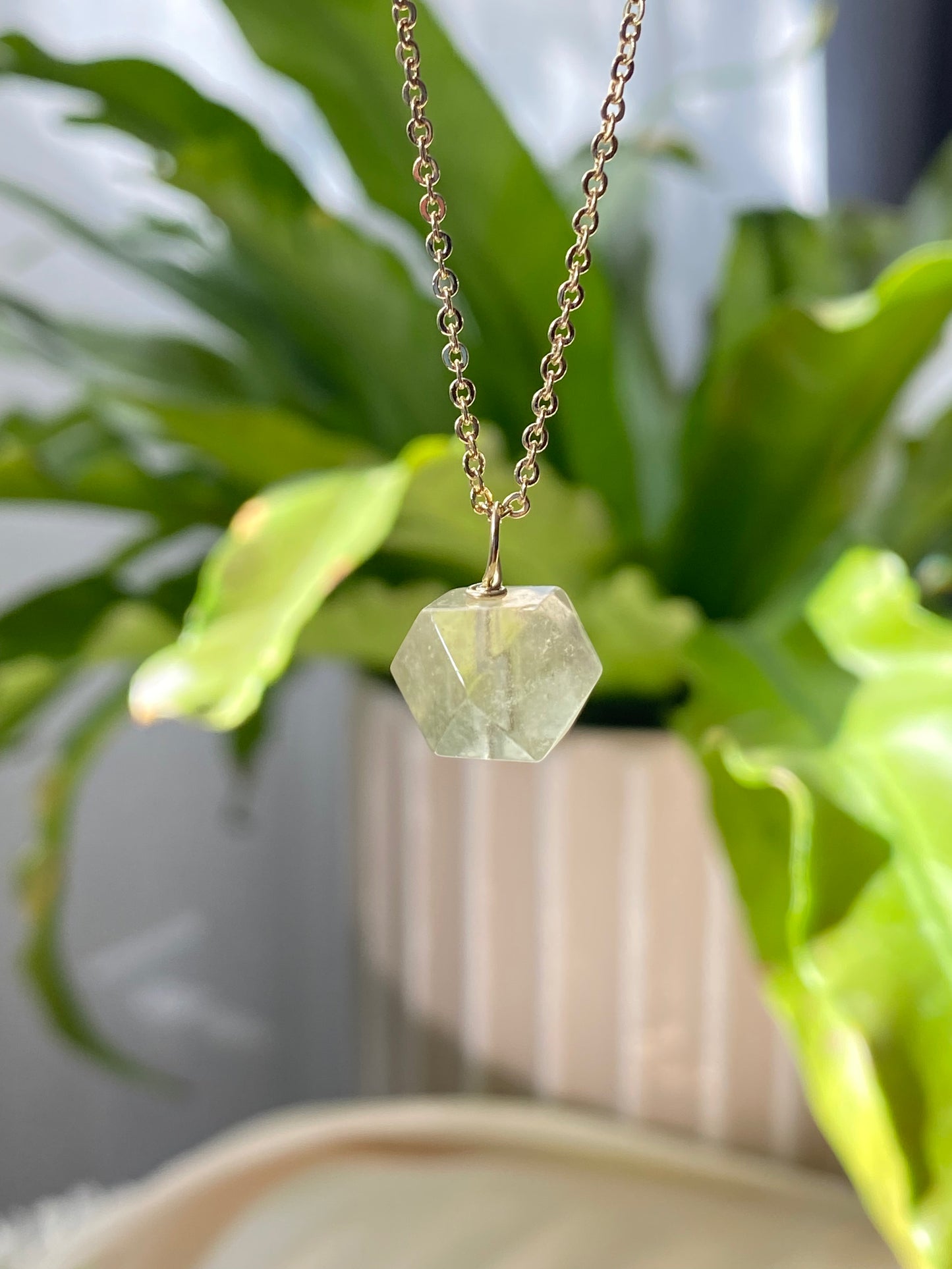 Libyan Desert Glass Tektite Necklace - Energy Healing Crystal for Clarity & Protection