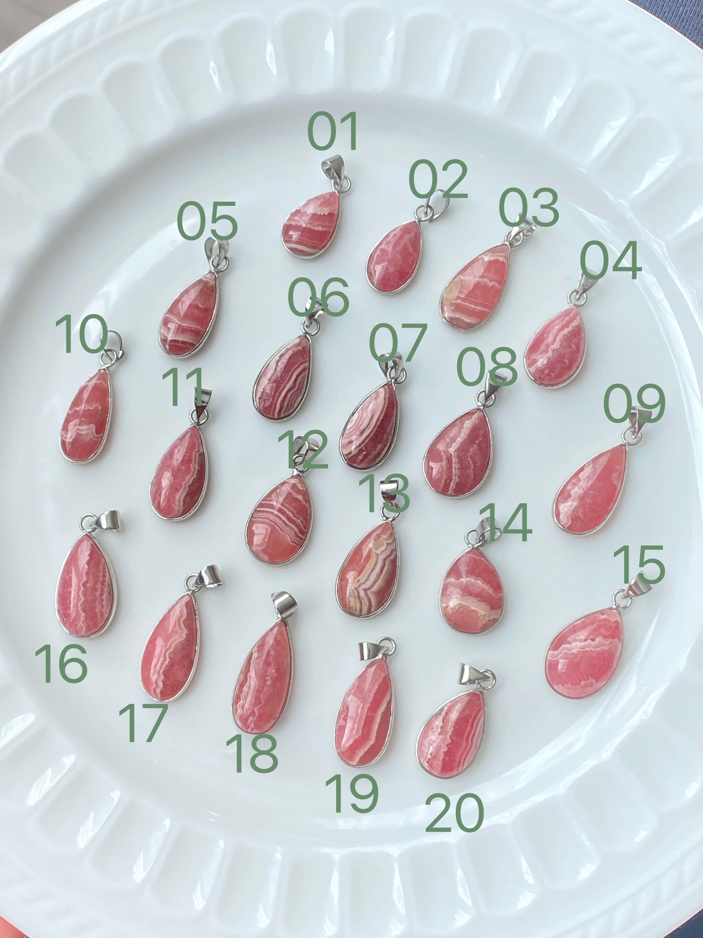 Natural Rhodochrosite handmade sterling silver setting necklace pendant-emotional healing-self-love-truth love-gift for her,gift for him