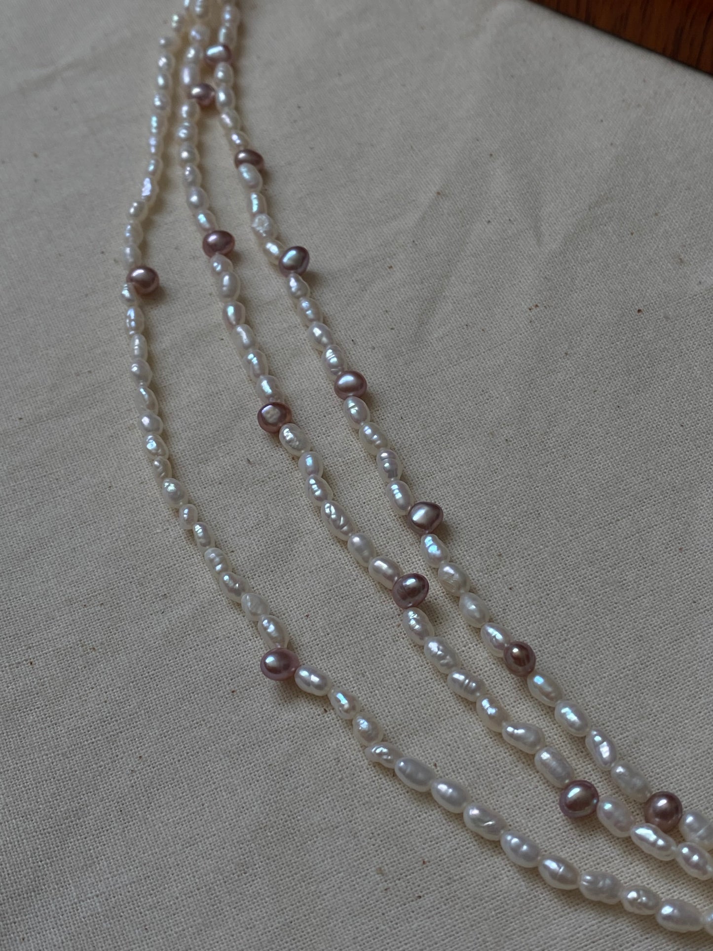 Baroque Multi-Layer Pearl Necklace Mixed Color Freshwater Pearl Layered Choker Necklace Handmade Elegant Bridesmaid Gift for Her