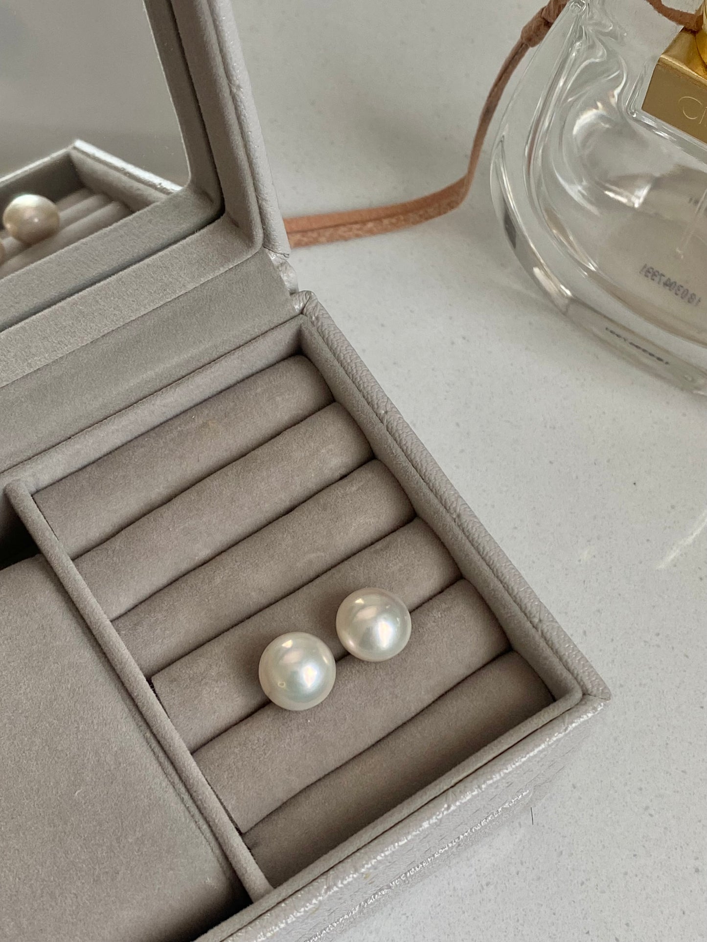 11mm+ Minimalist Large Pearl Stud Earrings Classic Freshwater Pearl Jewelry Elegant Statement Earrings gift for Mom anniversary gift
