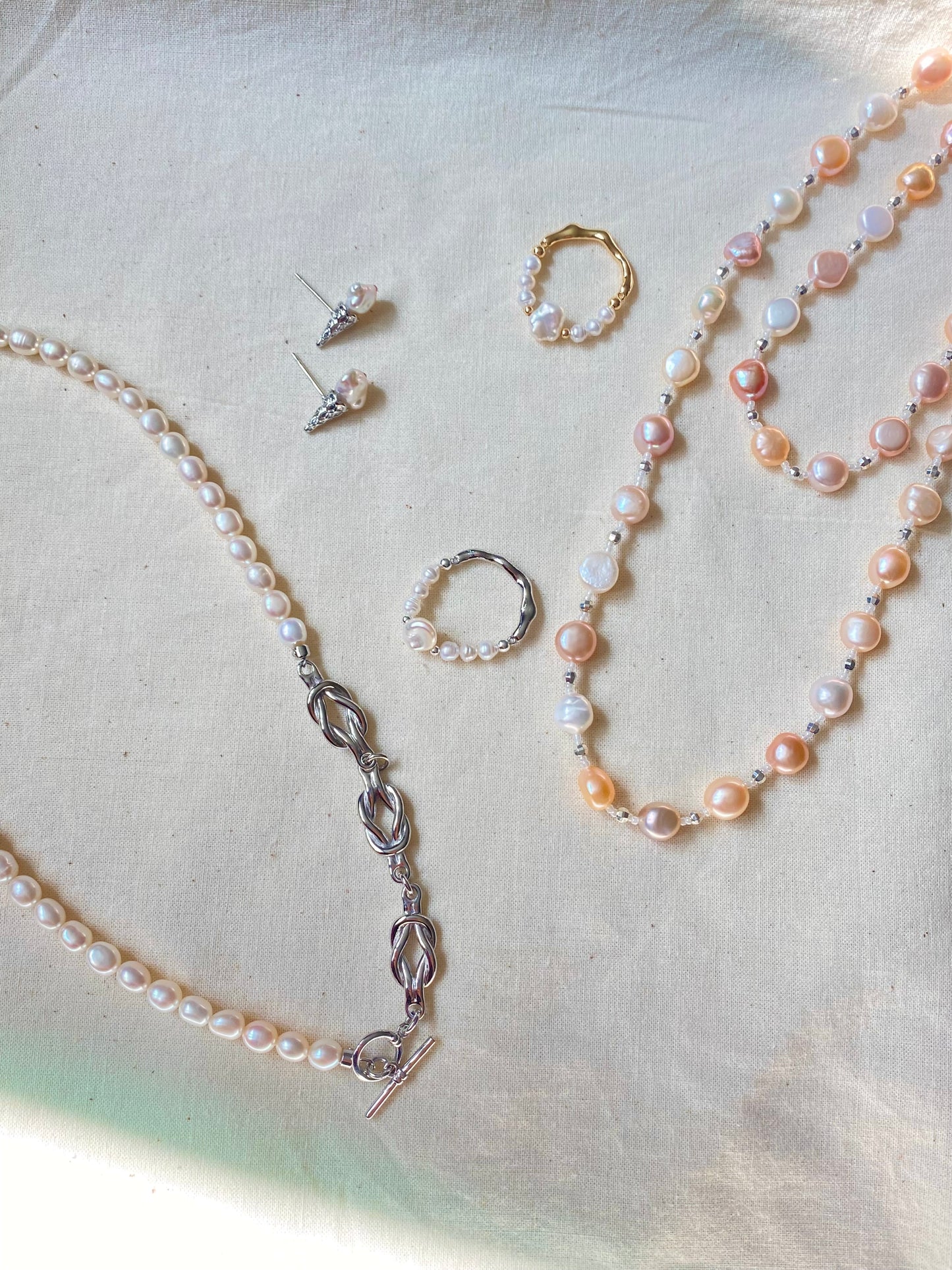 Multicolor Baroque Pearl Long Necklace Convertible Layering Necklace Natural Freshwater Pearls Handmade multiple use necklace gift for her