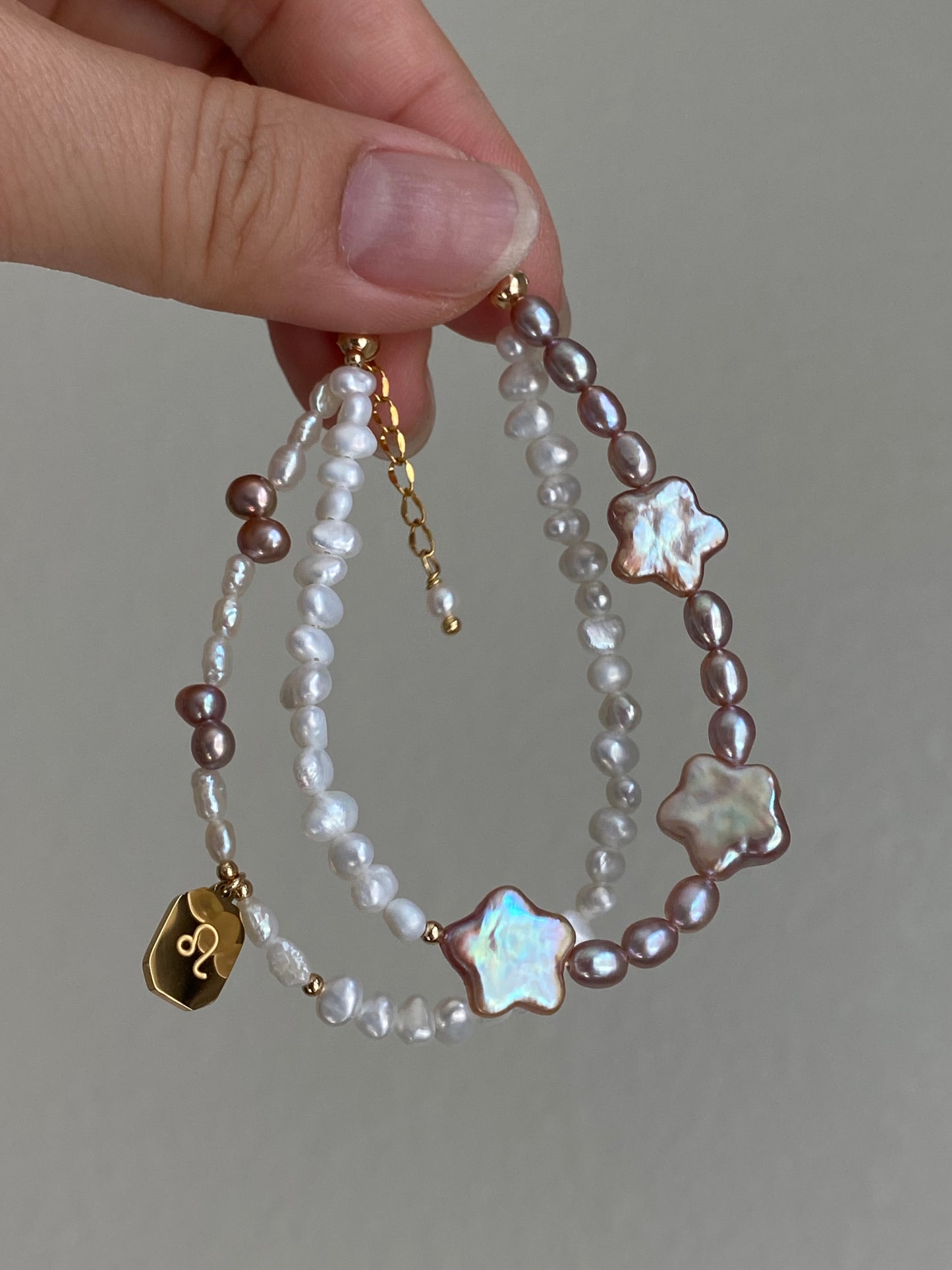 Baroque Pearl Zodiac Wish Bracelet – Astrology Freshwater Pearl Star Jewelry