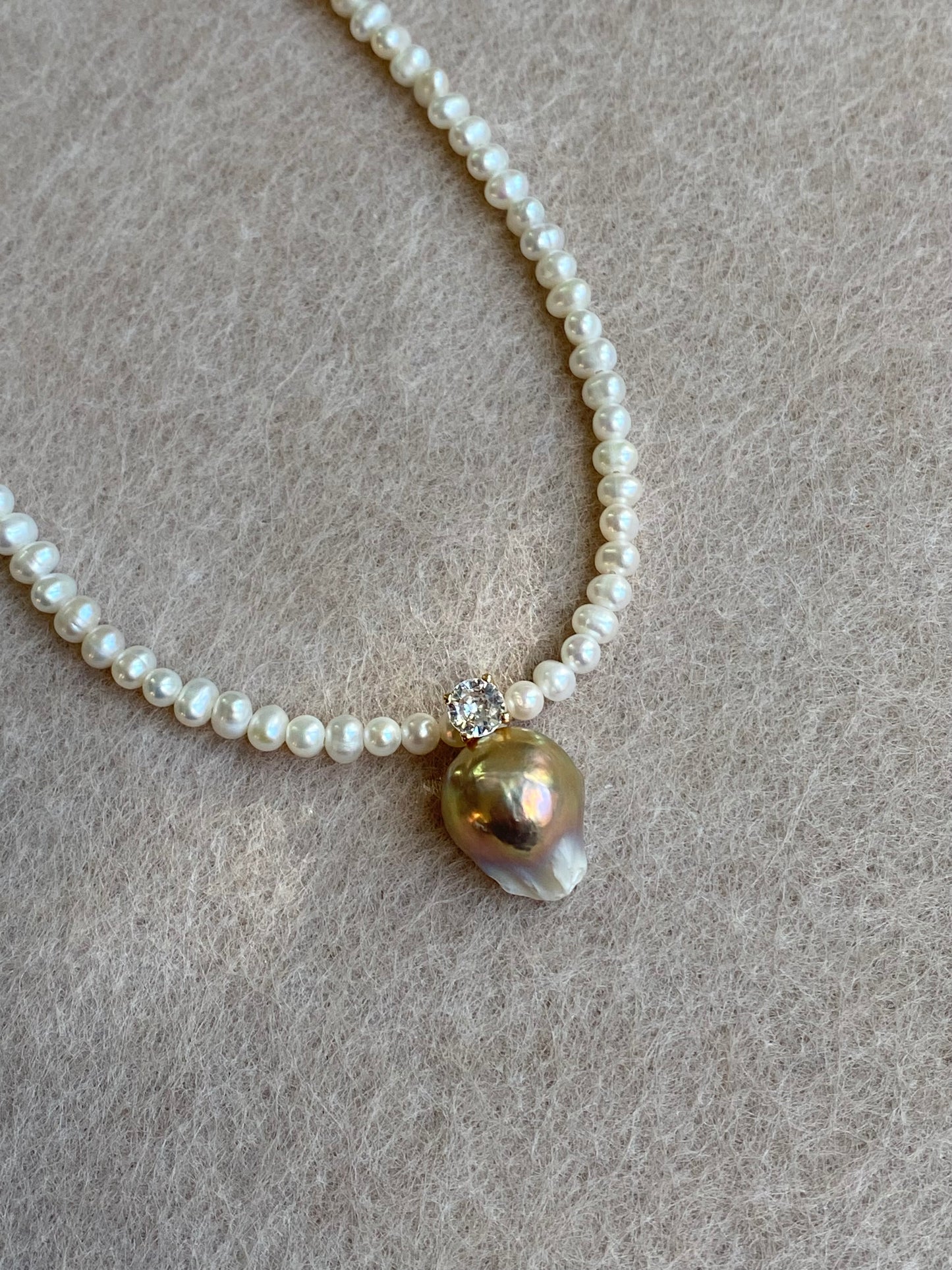 Elegant Dainty Natural freshwater baroque pearl pendant necklace custom made pendant choker necklace birthday gift for her anniversary gift