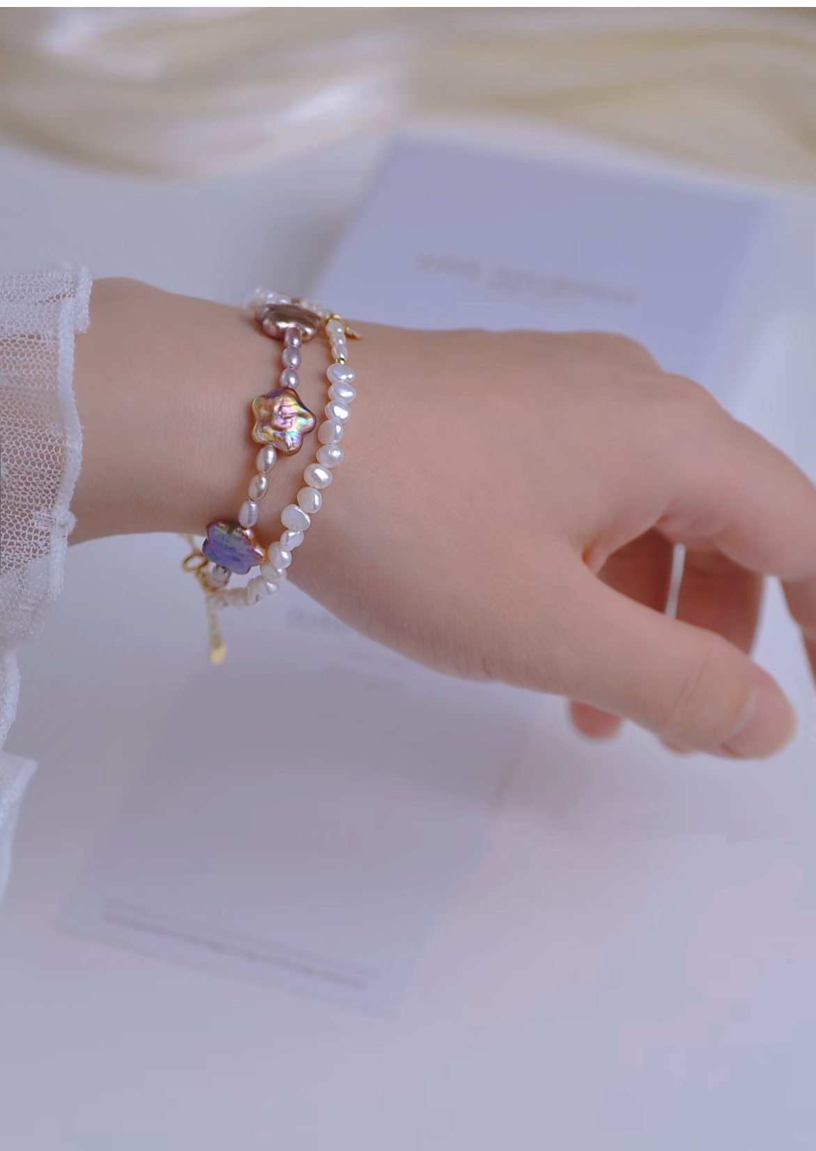 Baroque Pearl Zodiac Wish Bracelet – Astrology Freshwater Pearl Star Jewelry