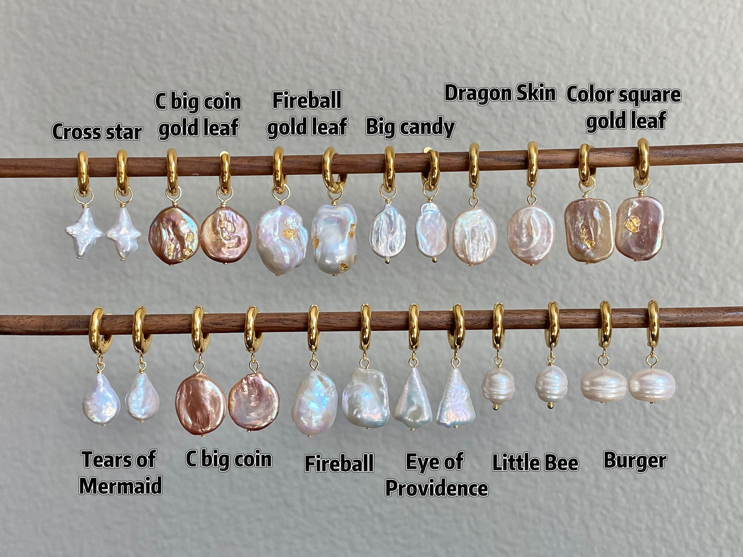 Detachable Gold Plated Pendant for Necklaces & Earrings