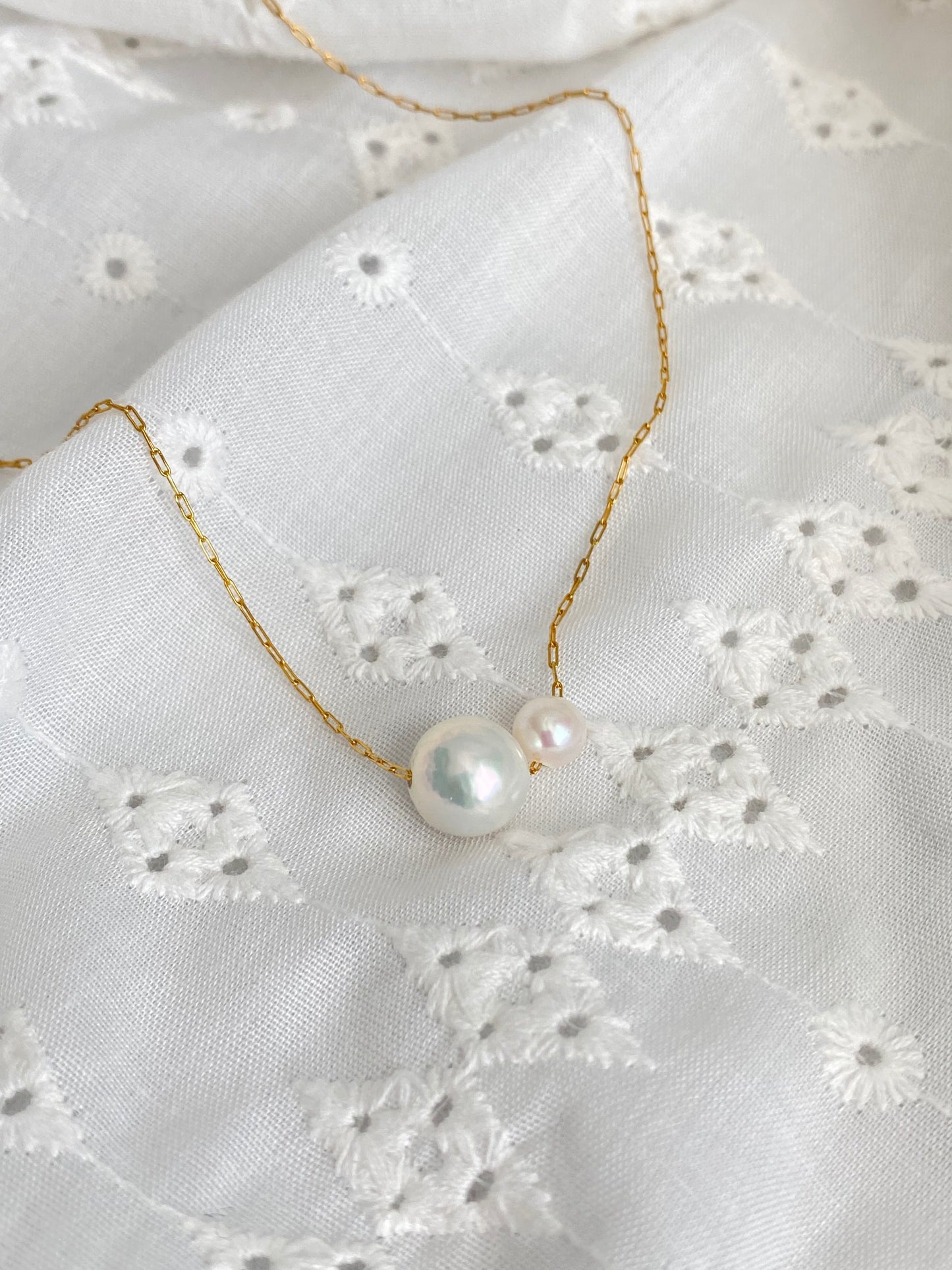 Damson Double pearl Necklace