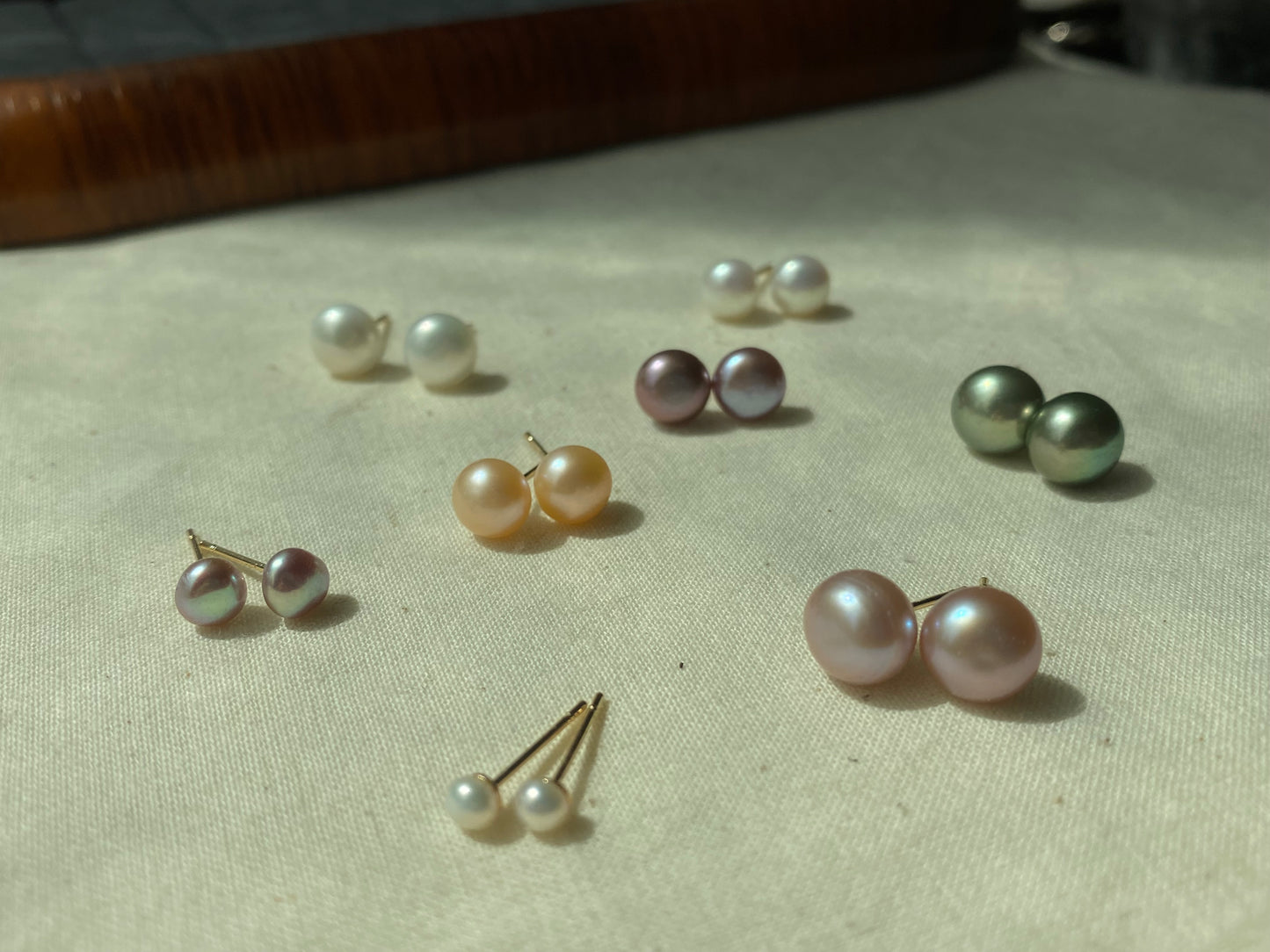 Classic Freshwater Pearl Stud Earrings – Minimalist Everyday Jewelry