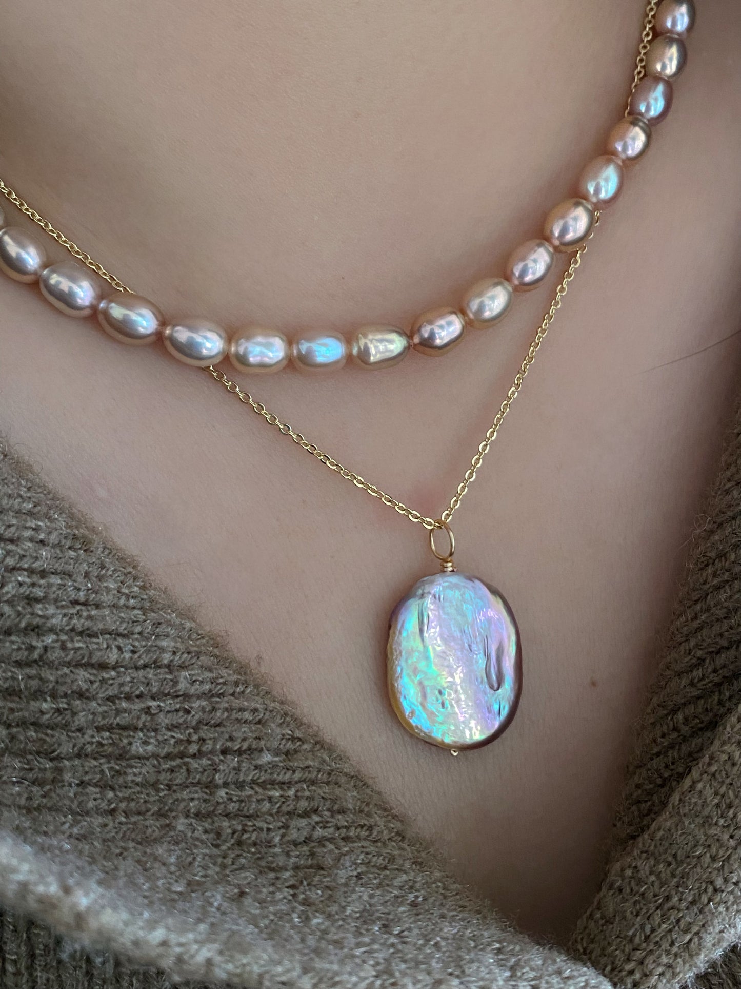 Iridescent Mermaid Pendant - Versatile Ocean-Inspired Jewelry Charm