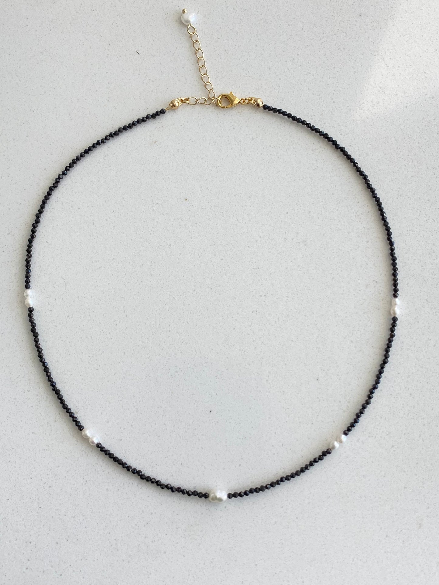 Minimalist Baroque Pearl super sparkling Dainty Black and white Modern Layering Chocker Necklace gift for her gift to them