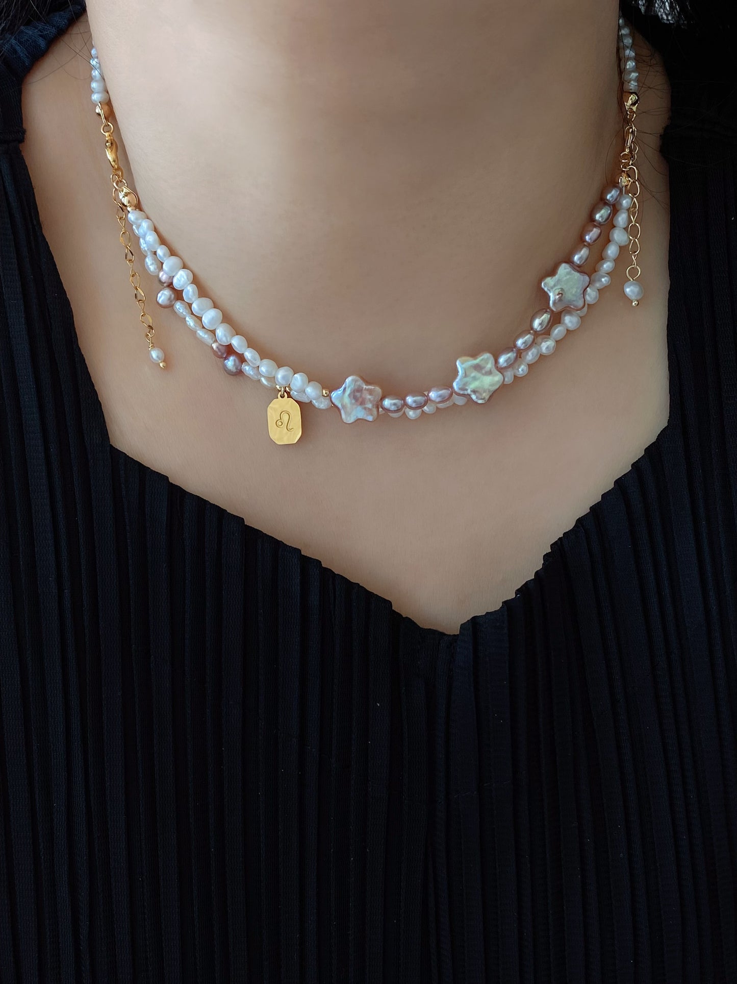 Baroque Pearl Zodiac Wish Bracelet – Astrology Freshwater Pearl Star Jewelry