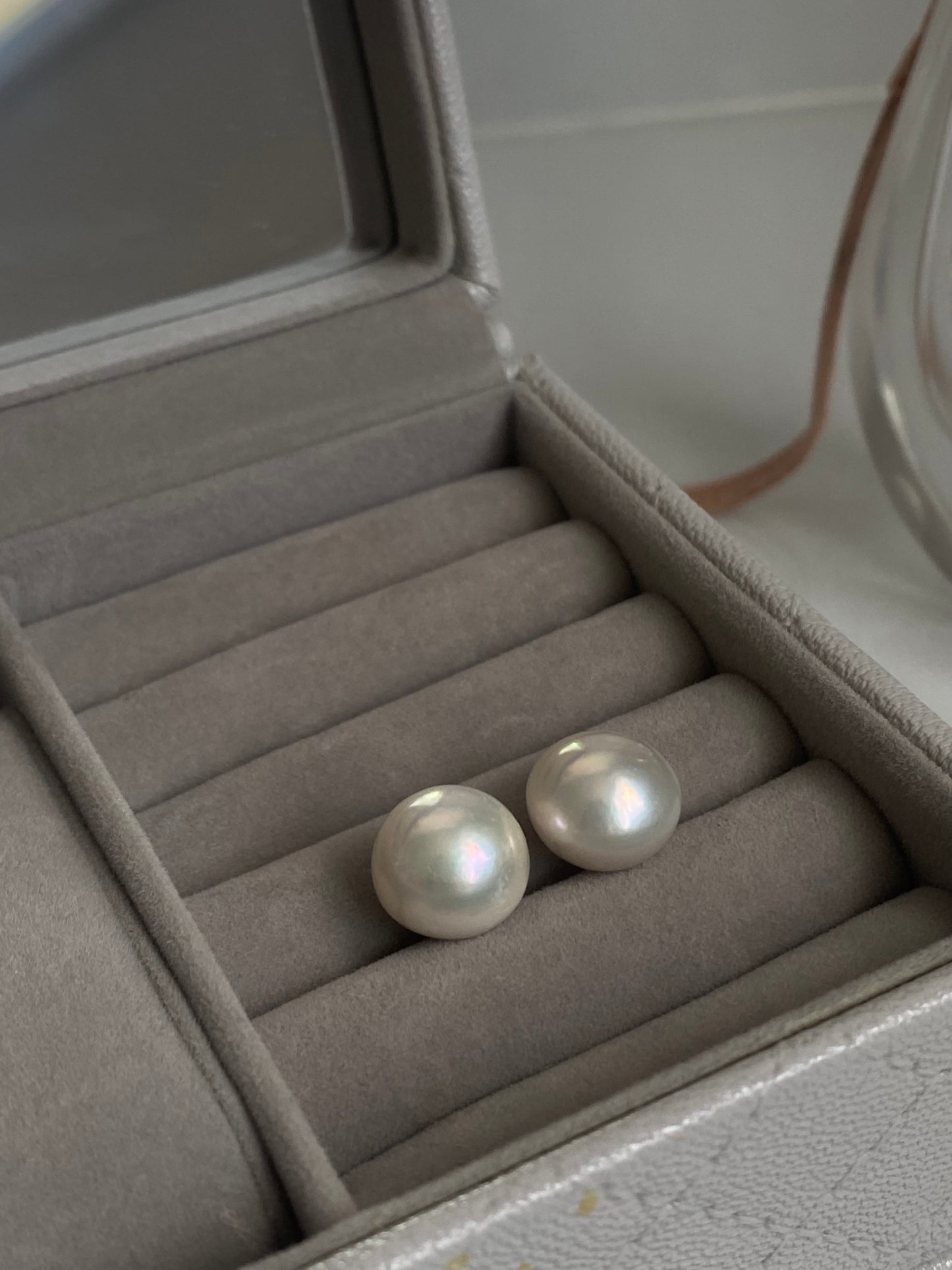 11mm+ Minimalist Large Pearl Stud Earrings Classic Freshwater Pearl Jewelry Elegant Statement Earrings gift for Mom anniversary gift