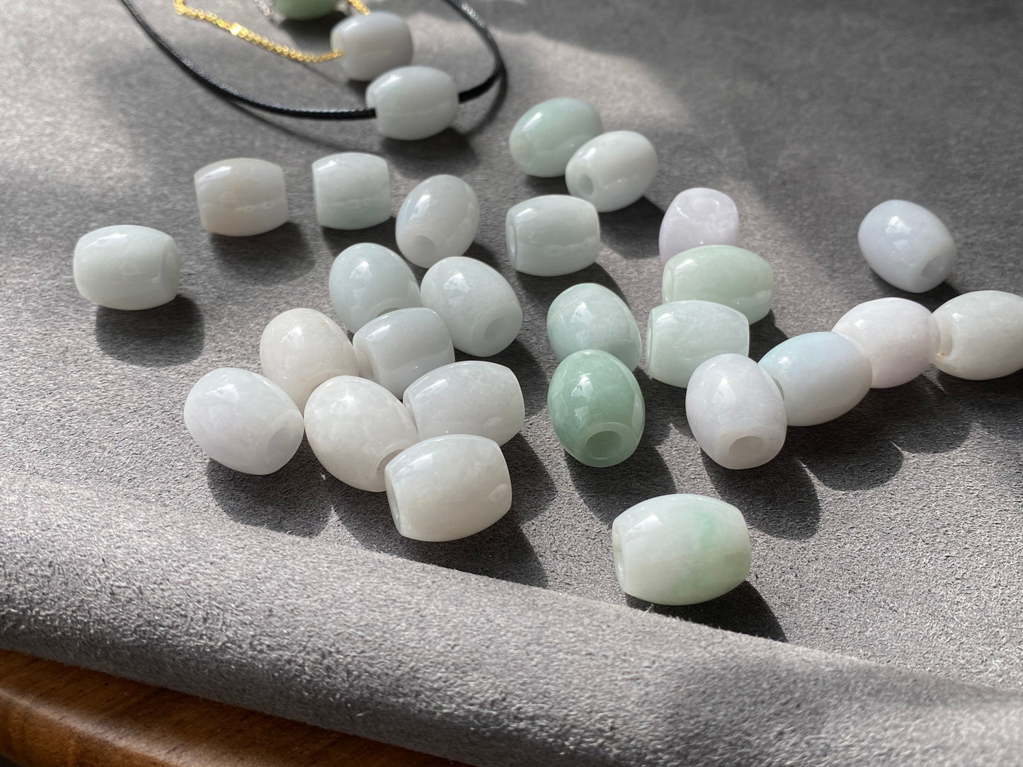 AAA Natural BIYU Hetian Jade barrel bead Nephrite bead Lucky bead Necklace,gift for her,gift for him,christmas gift