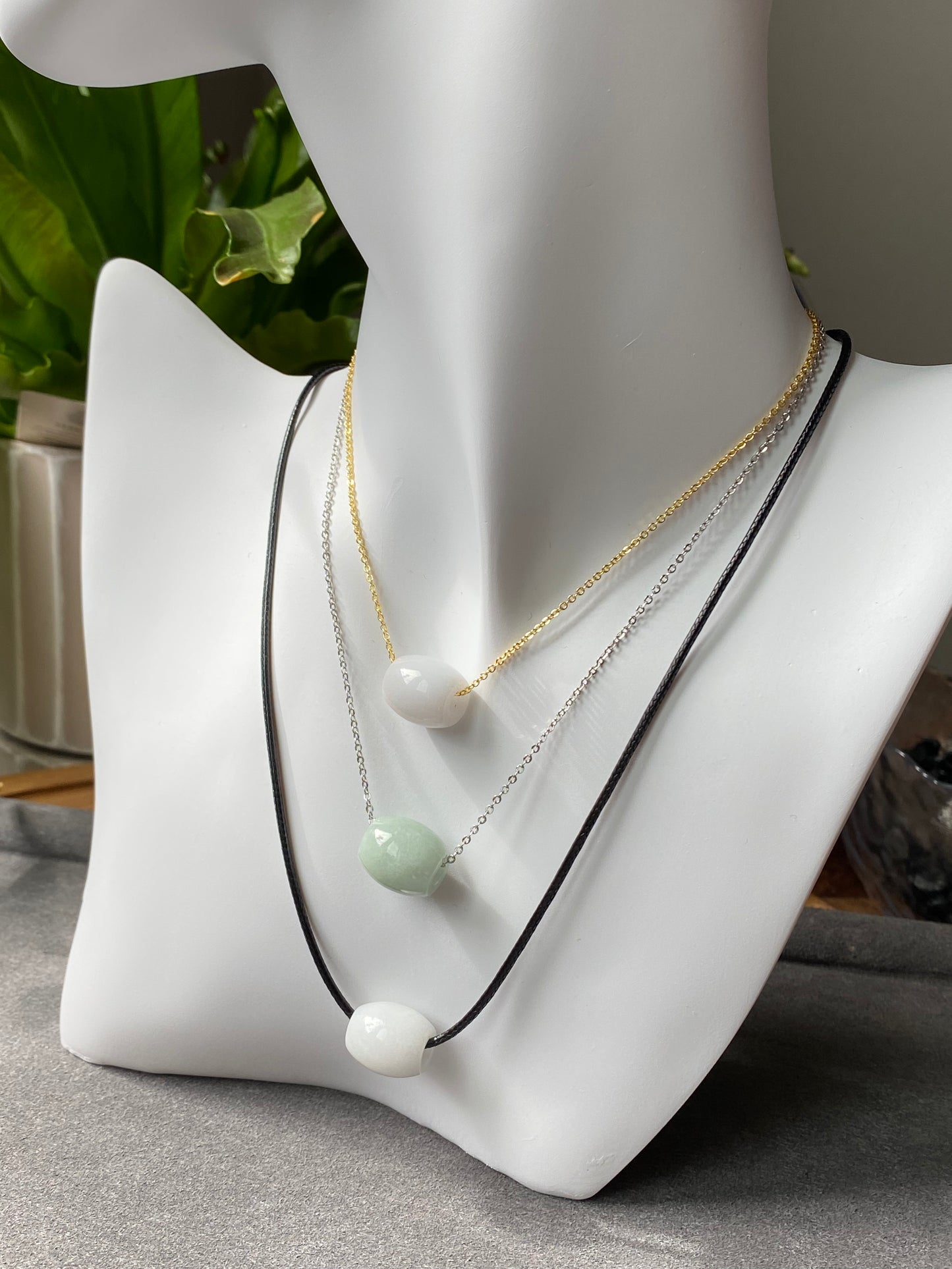 AAA Natural BIYU Hetian Jade barrel bead Nephrite bead Lucky bead Necklace,gift for her,gift for him,christmas gift