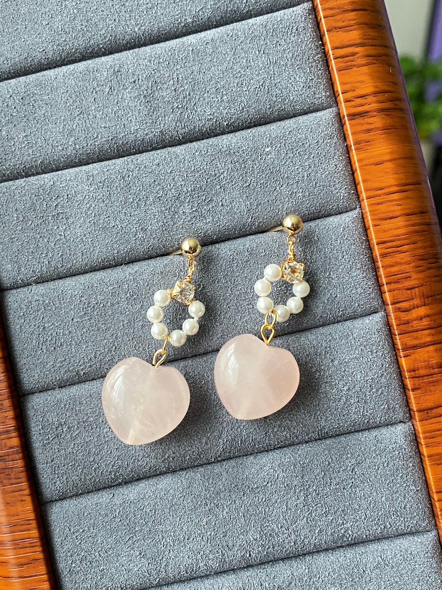 Natural AAA high quality Rose quartz cuty puffy heart shape,Valentine's gift, gift for her,Love and relationships