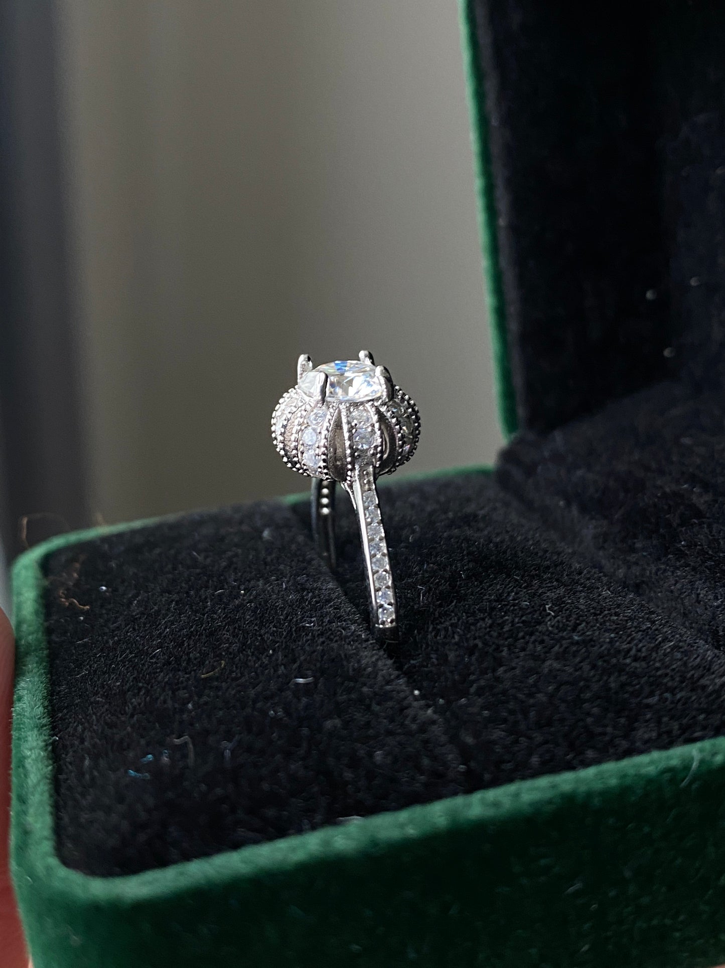 Certificated 1ct. Moissanite Princess Crown sterling silver Ring,wedding ring, Groomsman gifts,Bridesmaid Gifts