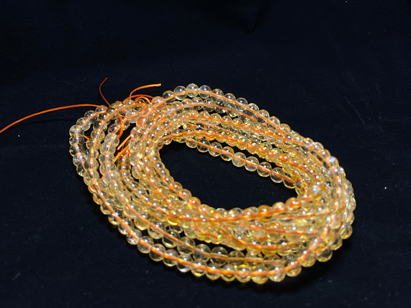 AAAA Grade Natural yellow to gold Citrine round success and wealth bead Bracelet 5mm+ 6mm+,gift for her,handmade bracelet