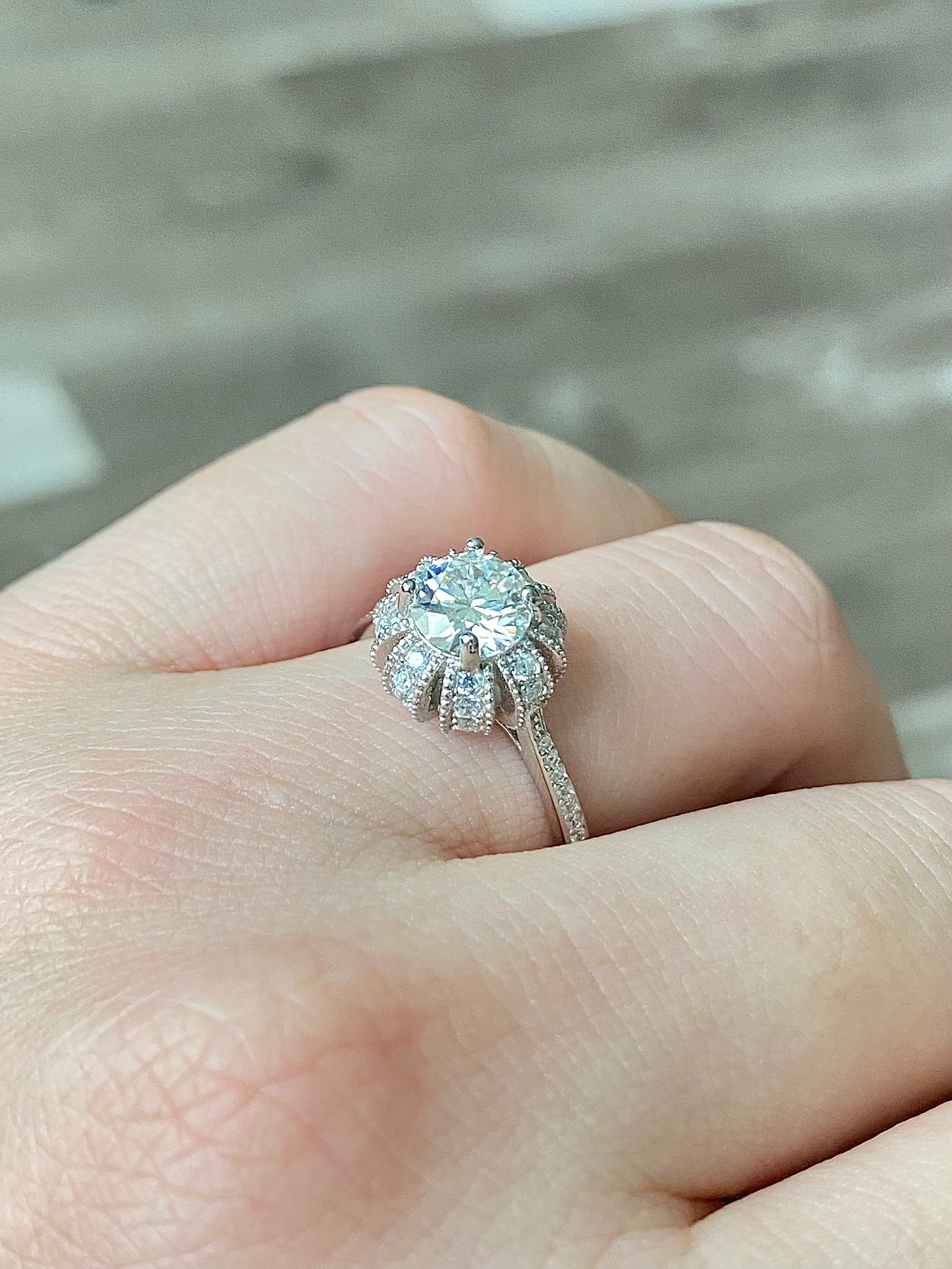 Certificated 1ct. Moissanite Princess Crown sterling silver Ring,wedding ring, Groomsman gifts,Bridesmaid Gifts
