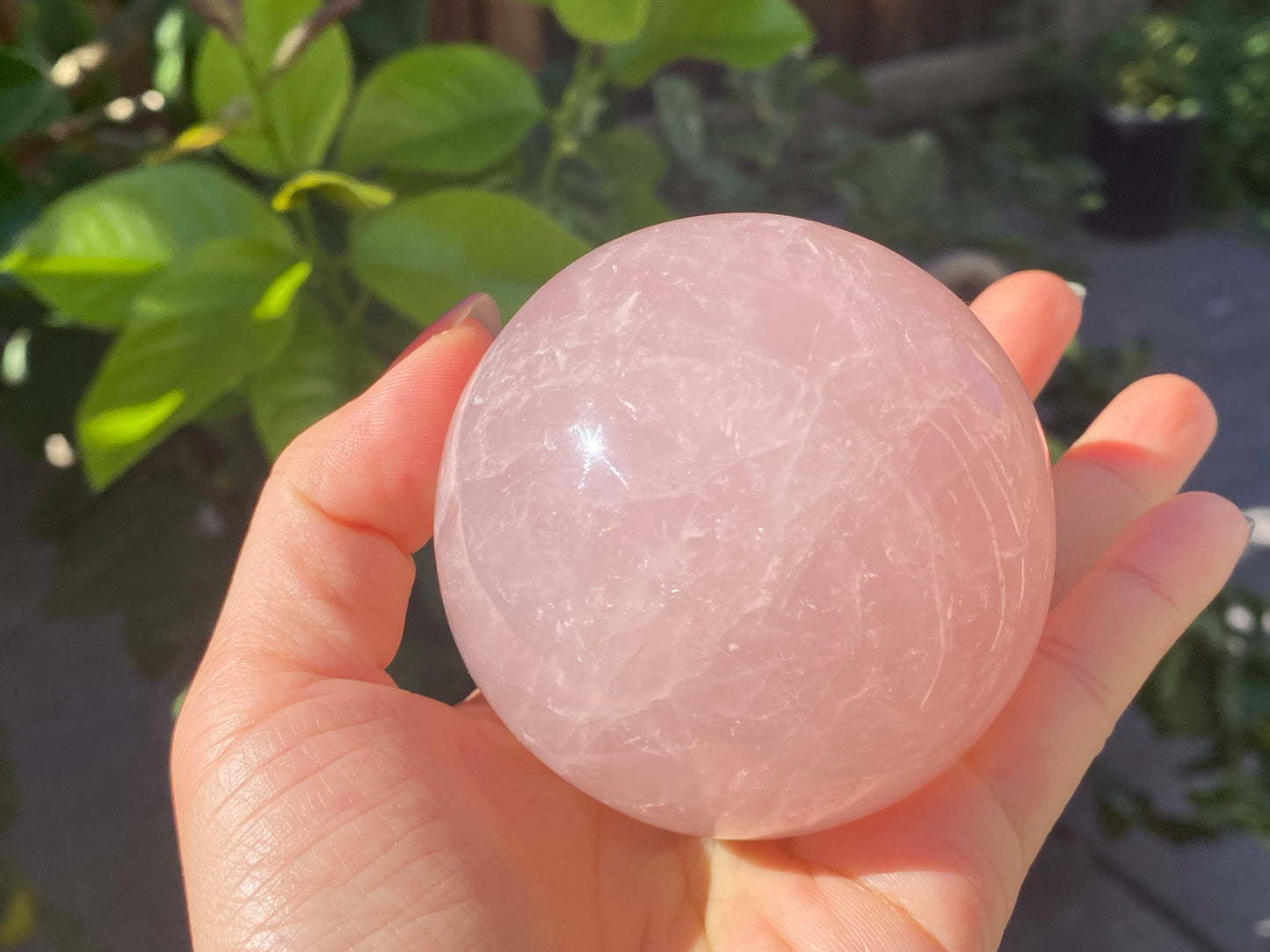 Hight grade 76MM Natural Rose quartz Sphere,Quartz Crystal Ball,Crystal Healing Divination ball,Led light stander
