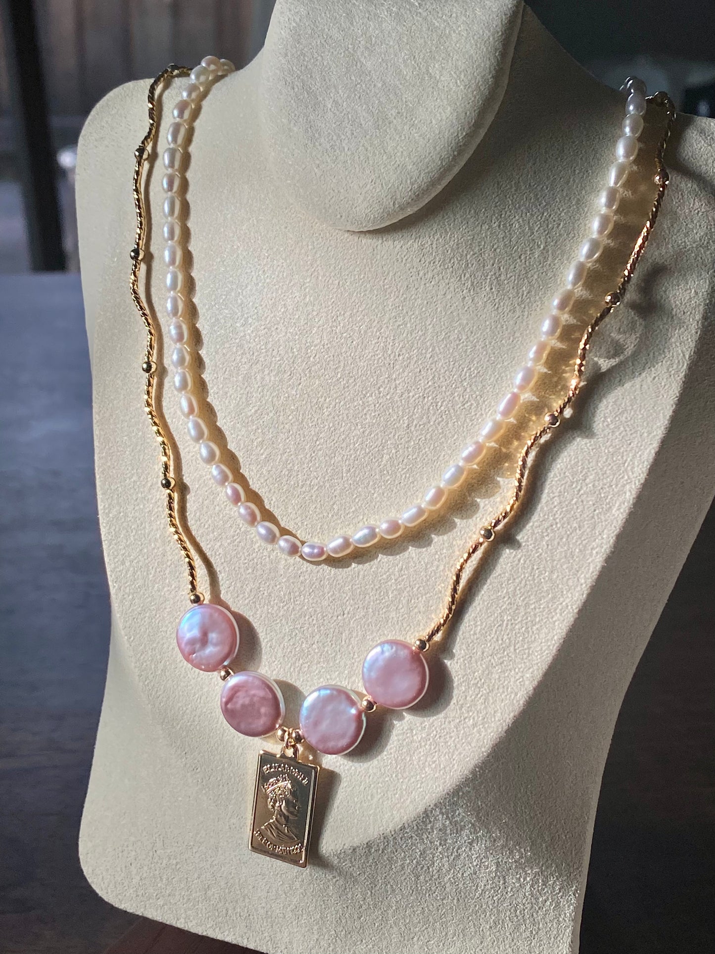 Natural Freshwater super shinning Purple Pink Baroque Pearls Mid-century Queen Pendants Necklace,gift for her,gift for Princess
