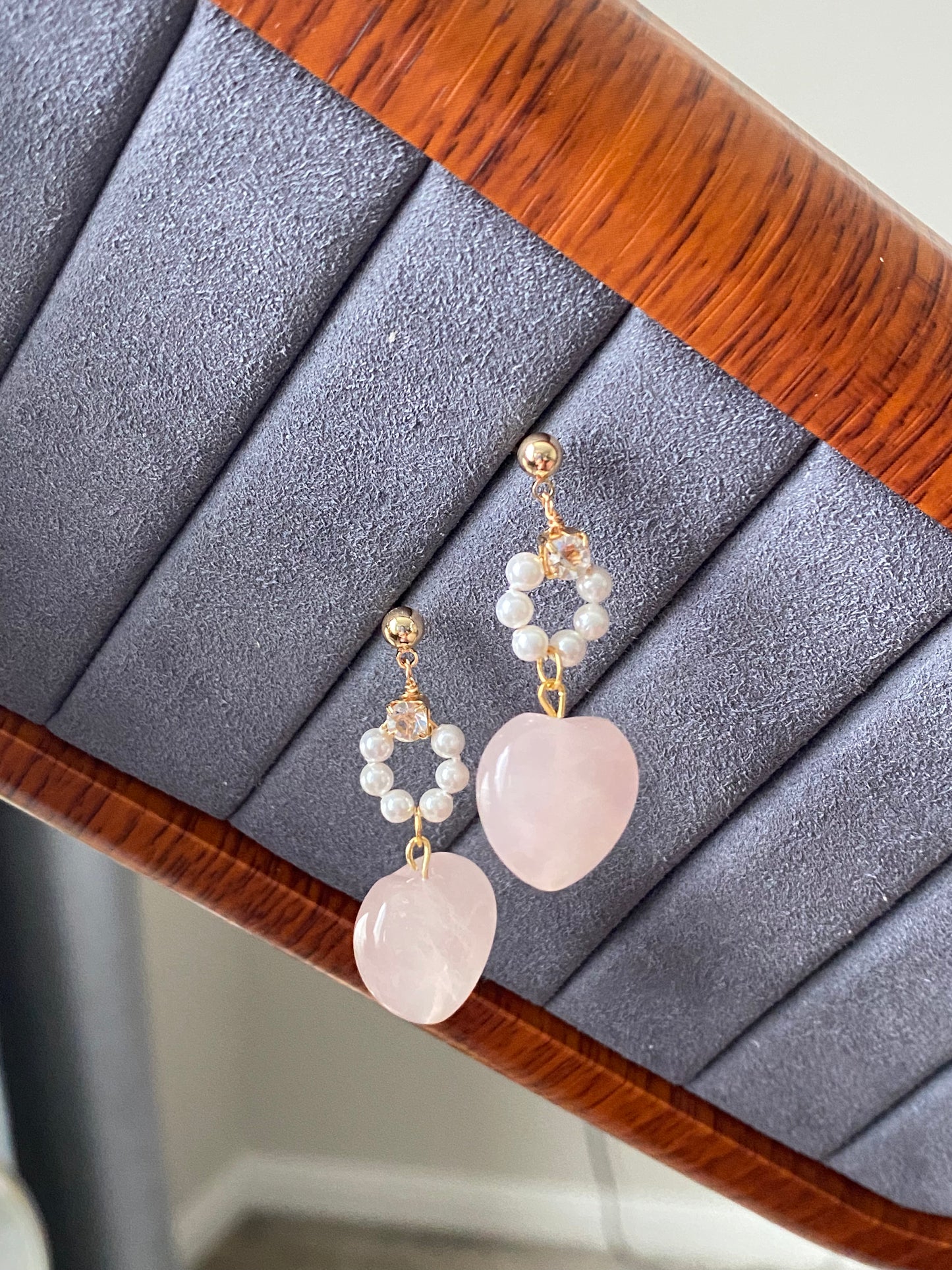 Natural AAA high quality Rose quartz cuty puffy heart shape,Valentine's gift, gift for her,Love and relationships