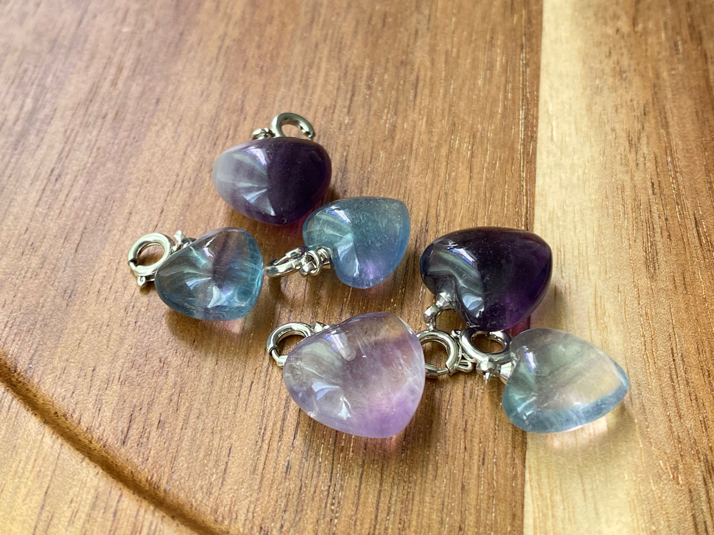 Natural Unicorn Fluorite hand Sculpture head shape pendant necklace