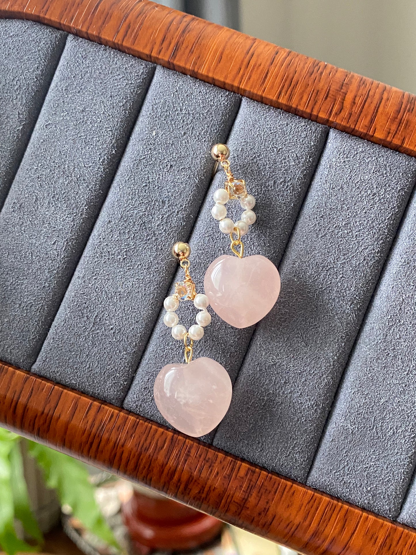 Natural AAA high quality Rose quartz cuty puffy heart shape,Valentine's gift, gift for her,Love and relationships
