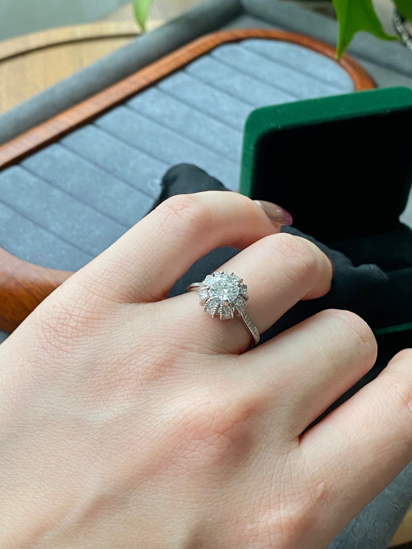 Certificated 1ct. Moissanite Princess Crown sterling silver Ring,wedding ring, Groomsman gifts,Bridesmaid Gifts