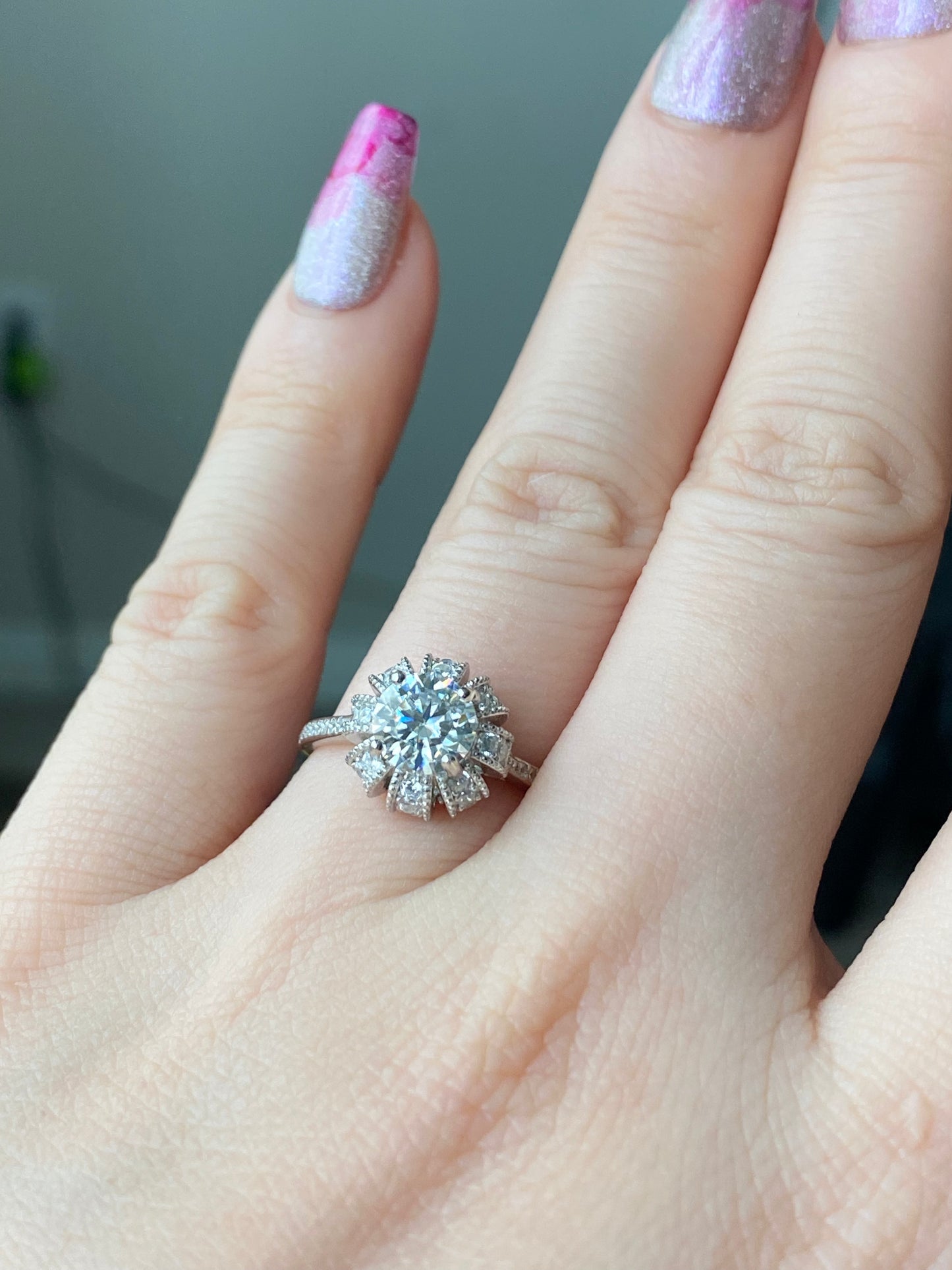 Certificated 1ct. Moissanite Princess Crown sterling silver Ring,wedding ring, Groomsman gifts,Bridesmaid Gifts