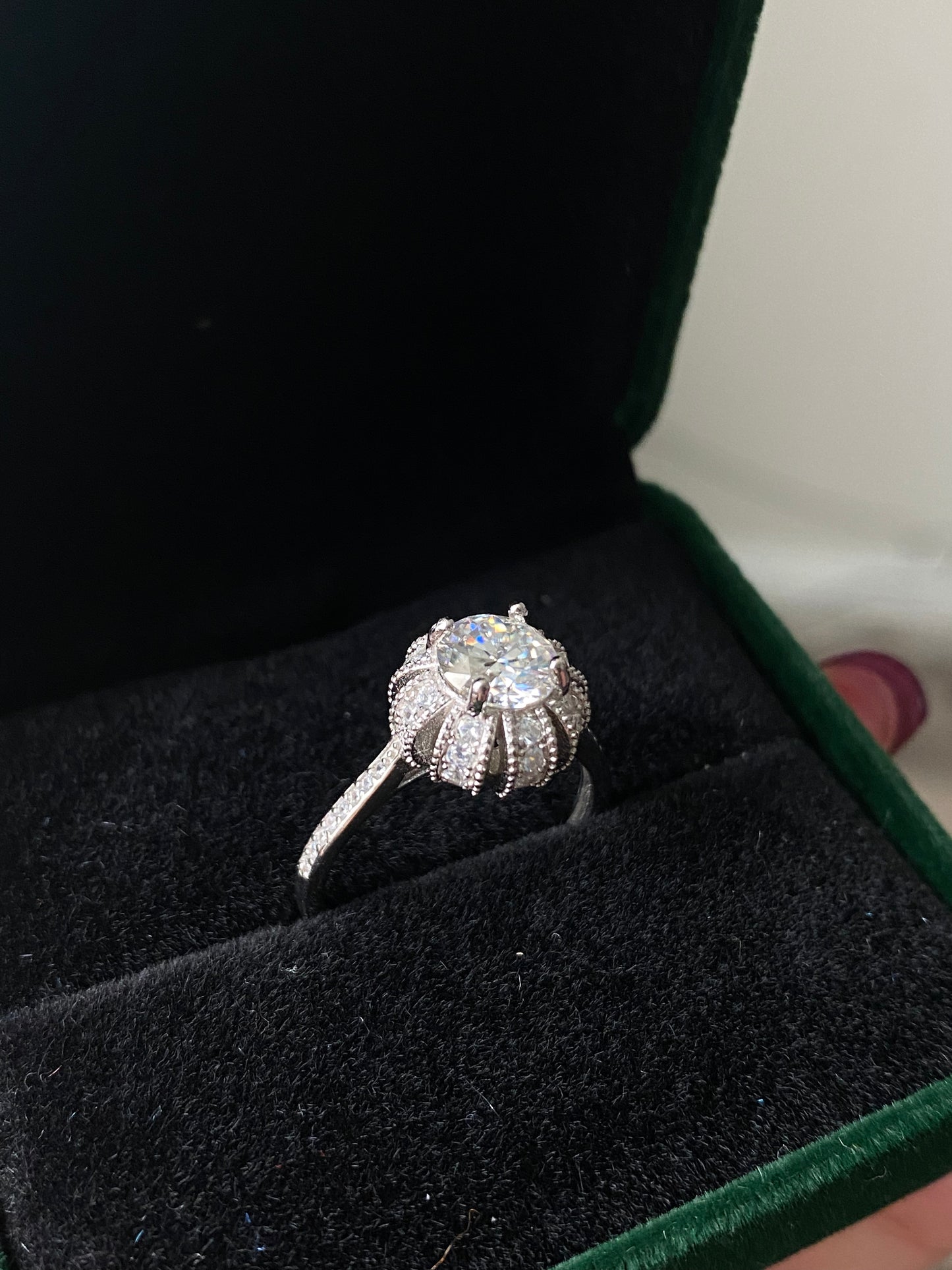 Certificated 1ct. Moissanite Princess Crown sterling silver Ring,wedding ring, Groomsman gifts,Bridesmaid Gifts