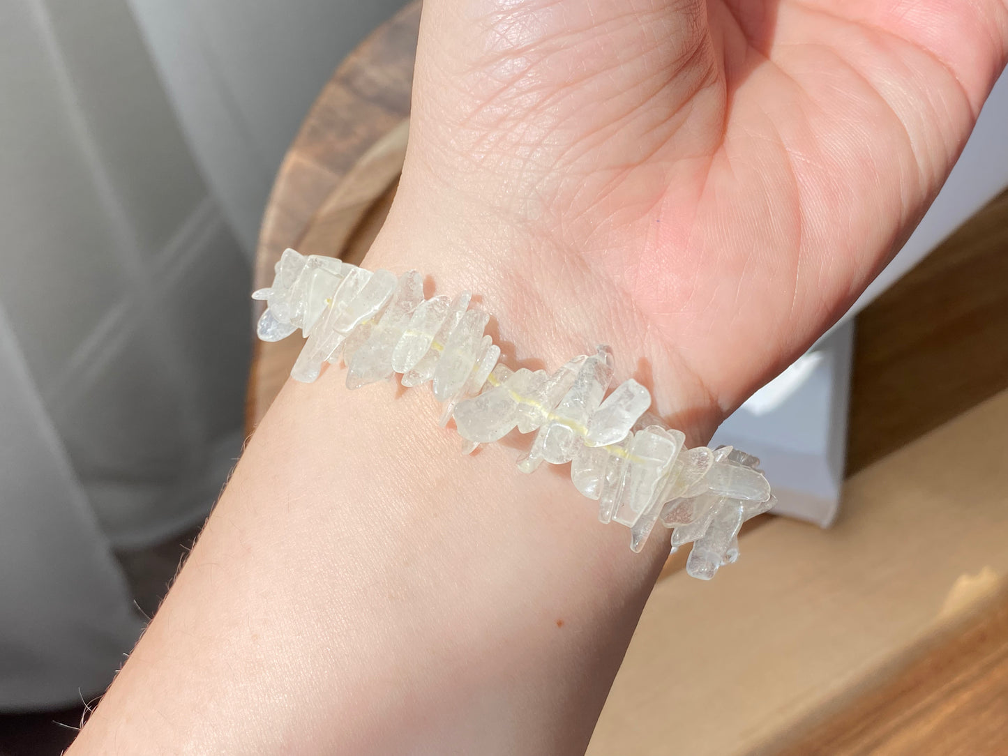 Natural High grade Libyan Gold Tektite/Libyan Desert Glass irregular shape bead bracelet high energy