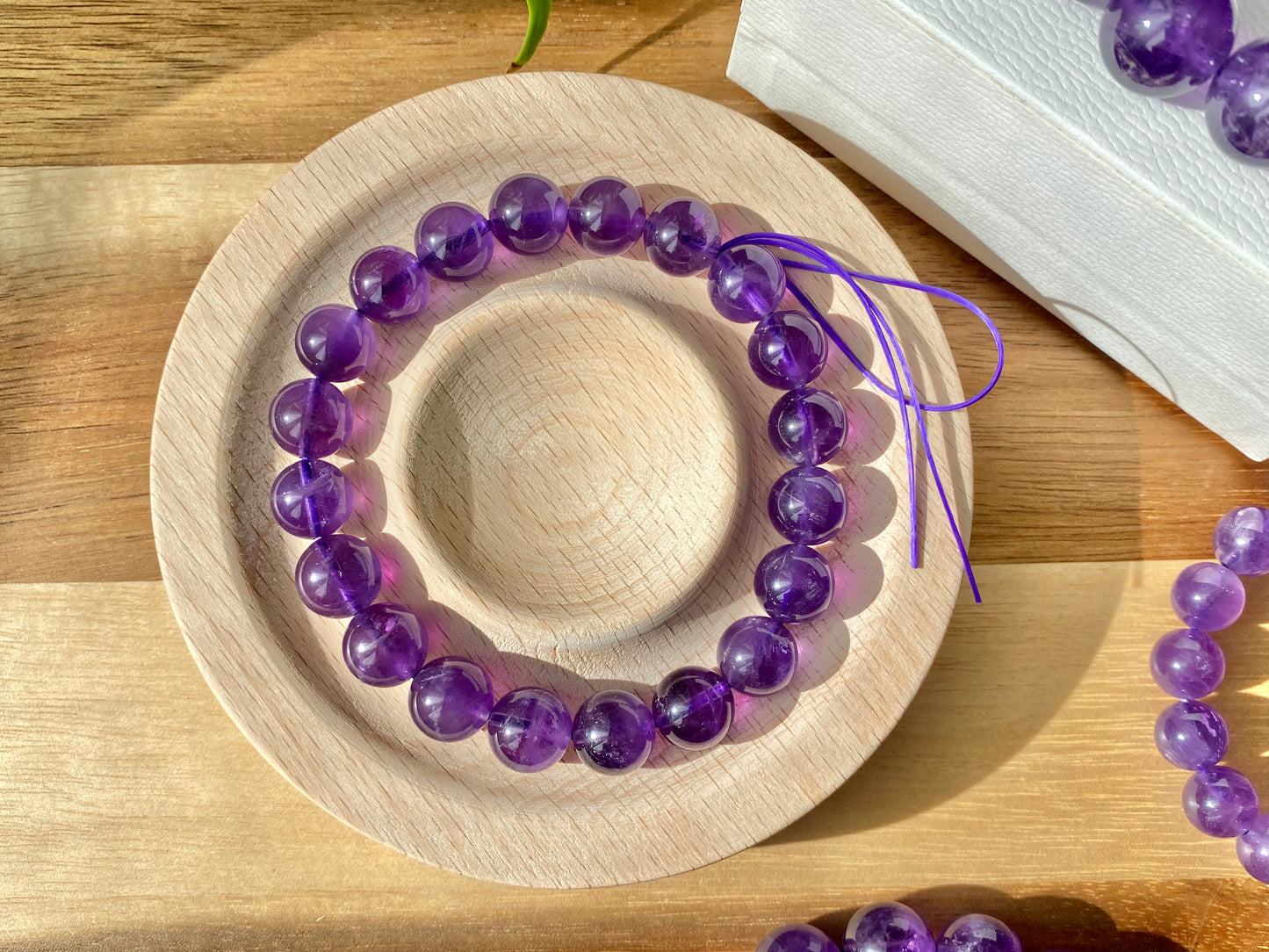 AAAA High Quality Natural Amethyst Brazil round bead bracelet,Deep purple 7mm 8mm 9mm 11mm 13mm