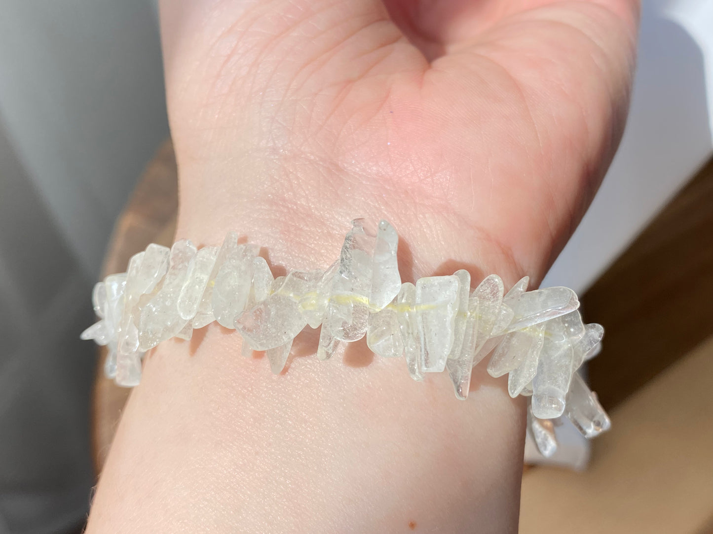 Natural High grade Libyan Gold Tektite/Libyan Desert Glass irregular shape bead bracelet high energy