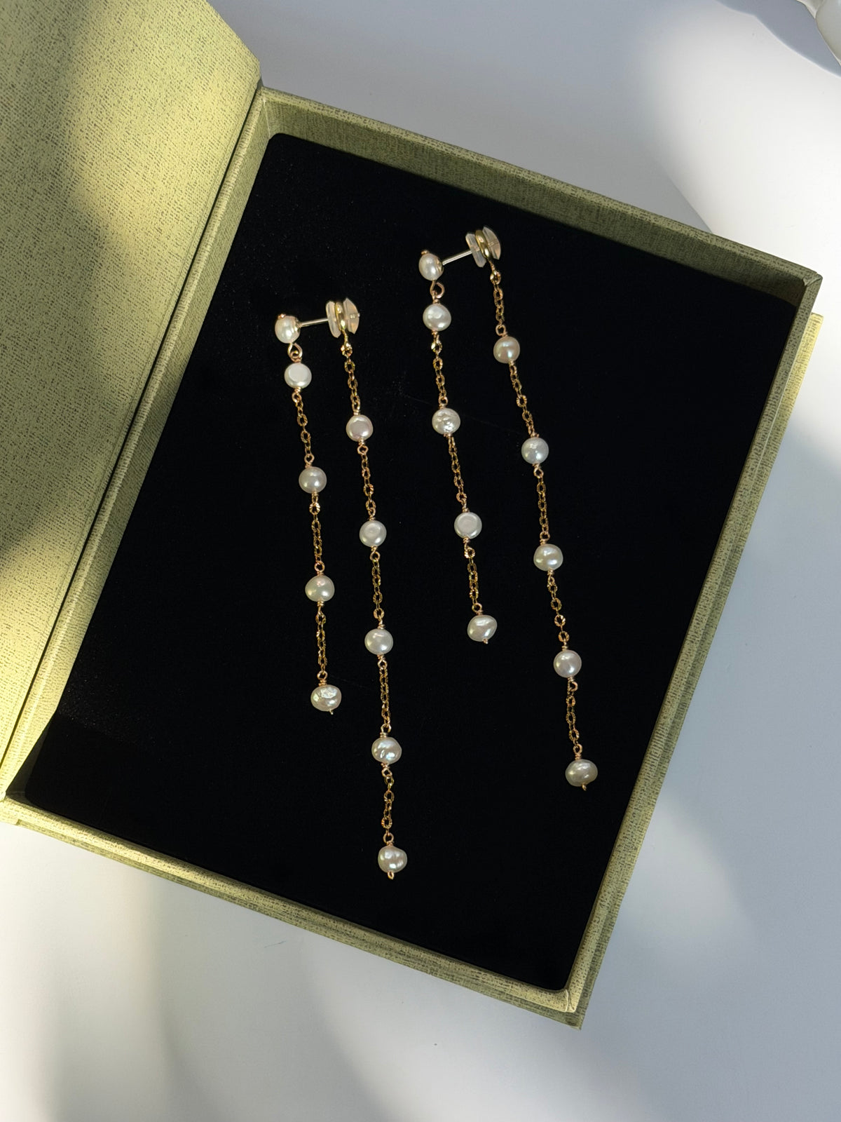 Celeste Convertible baroque Pearl Tassel Earrings
