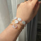 Baroque Pearl Bracelet | Chunky Gold Chain