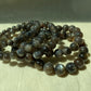 Natural Mystic Gleam Talisman Black sunstone smooth round handmade bracelet father's day gift for him gift for her Inner Guard stone