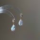 Elegant Rainbow luster Candy Bean Baroque Pearl Dangle Earrings  Gold Zircon Dainty Drop Earring gift for her sparkling Wedding Earring