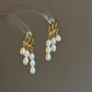 TRINITY DROP | Faux Triple Piercing Pearl Earrings