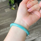 Amazonite Crystal Bracelet bangle with Natural Sparkles – Anxiety Relief, Confidence Boost, Healing Stone Jewelry