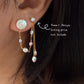 SATURN RING | Convertible Pearl Orbit Earrings