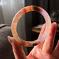 Natural Auralite Agate Bangle Bracelet | Energy Healing Crystal Bracelet- Elegant Gradient gemstone gift for her multi-color bangle