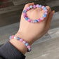 AAAA grade  natural colorful mix Lepidolite bracelet, Mica Rutilated Quartz gift for her,birthday gift dainty meditation crystal bracelet