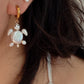TIDELING | Baroque Pearl Sea Turtle earring or Necklace