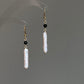 Minimalist Baroque Pearl Drop Earrings  Dainty Gold Dangle Earrings Black and white Modern Simplicity Earring gift for her gift to them