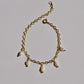 Dainty Keshi Pearl Charm Bracelet | 14K Gold Filled Lace Chain