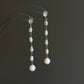 Letitia Linear Baroque Pearl Dangle Earrings