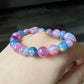 AAAA grade  natural colorful mix Lepidolite bracelet, Mica Rutilated Quartz gift for her,birthday gift dainty meditation crystal bracelet