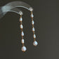 Letitia Linear Baroque Pearl Dangle Earrings