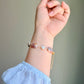 Mauve Rectangular & Coin Freshwater Pearls, Magnetic Clasp Bracelet