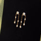 Sylvie Double Chain Pearl Earrings